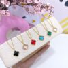 21051 - Collar armado trebol transparente