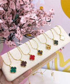 21051-1 Collar armado trebol marmoleado