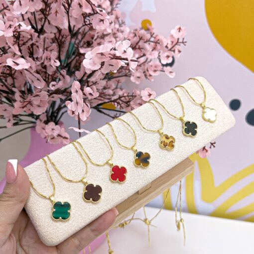 21051-1 Collar armado trebol marmoleado