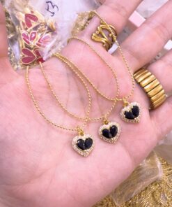 Alternative view of 21053 - Collar armado corazon con cristales