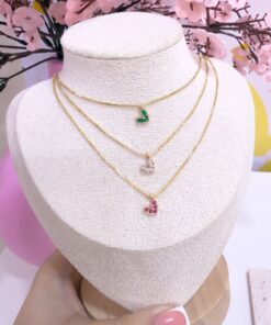 21063 - Collar armado mini corazon cristal