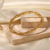 41065 - Pulsera dorada acero