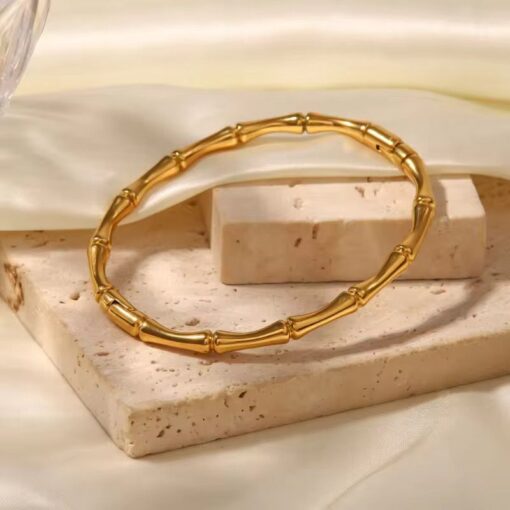 41065 - Pulsera dorada acero