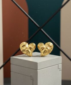 80010 - Zarcillo Acero Corazon