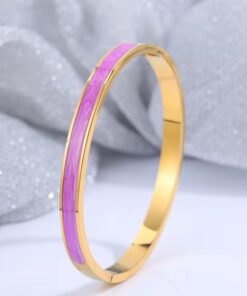 41043-1 Pulsera Acero Plateada Rosada