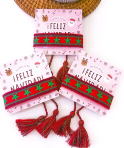 41010 - Pulsera tela navidad