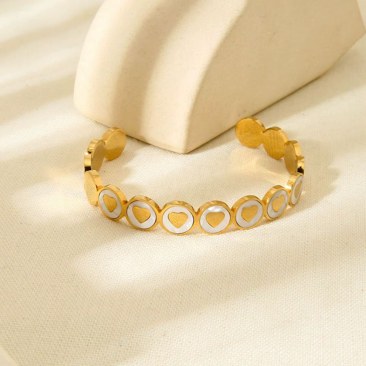 41027 - Pulsera Acero corazones