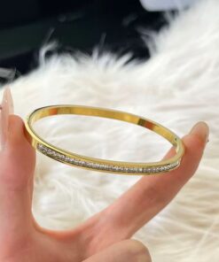 41028 - Pulsera Acero con cristales