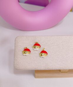 20338 - Dije navidad santa clous dorado