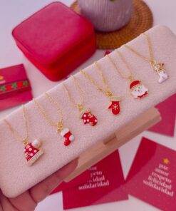 Alternative view of 21028 - Collar armado navideño esmaltado