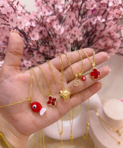 #2 - Combo 5 Collares Armados Rojo