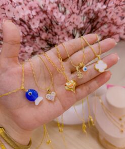 #6 - Combo 5 Collares Armados Azul oscuro