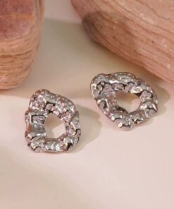 80044 - Zarcillo Acero ondulado