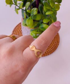 30034 - Anillos Acero dorado destapador