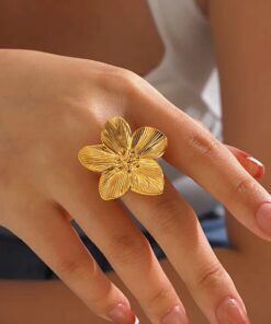 30014 - Anillos acero flor