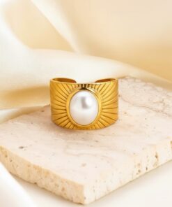 30026 - Anillos Acero dorado