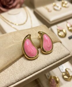 80006- Zarcillos acero esmaltada