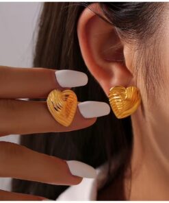 80115 - Zarcillo Acero corazón