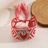 41085 - Pulsera Tela corazon