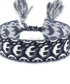 41006-4 Pulsera tela gris