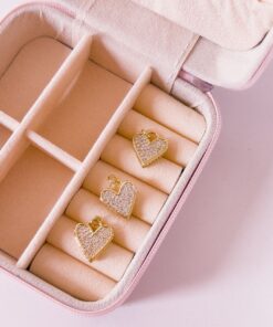 20038 - Dije corazon con cristales