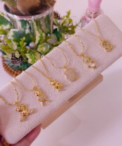 Alternative view of 21037 - Collar armado osos dorado