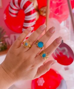 30083 - Anillo Acero esmaltado azul