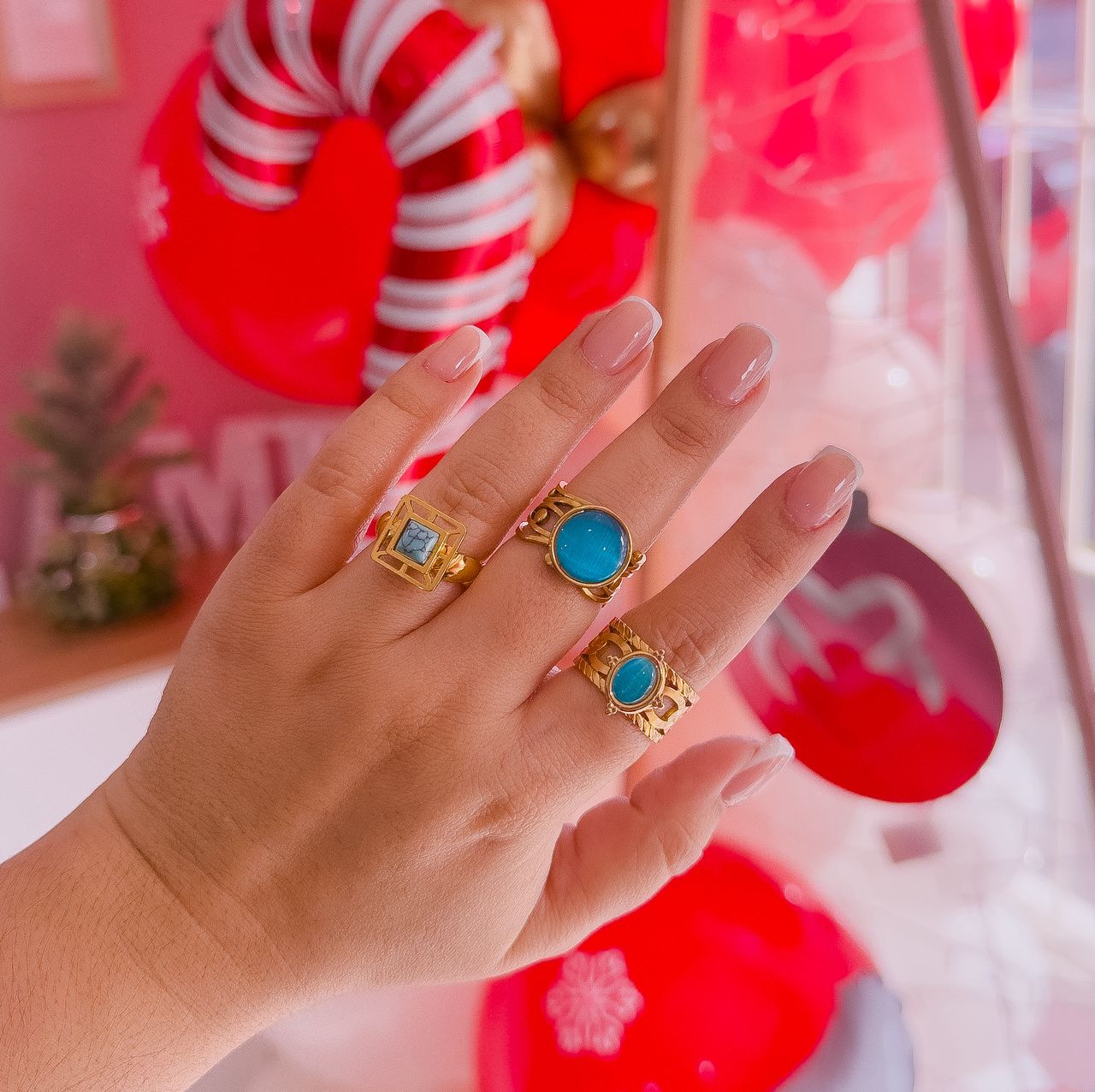 30083 - Anillo Acero esmaltado azul