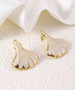 80234 - Zarcillos acero esmaltado