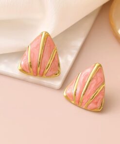 80243 - Zarcillos acero esmaltado