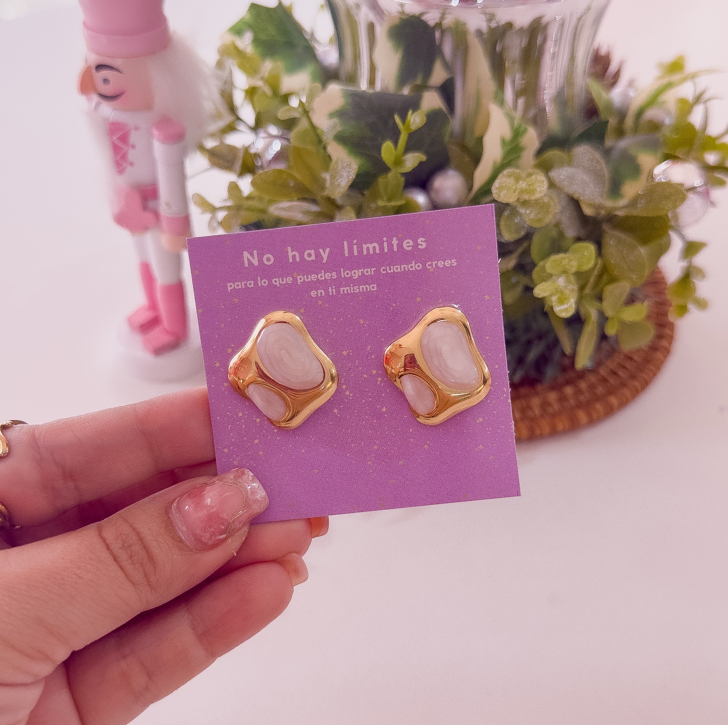 80256 - Zarcillos acero esmaltado