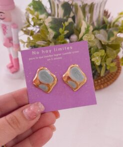 80255 - Zarcillos acero esmaltado