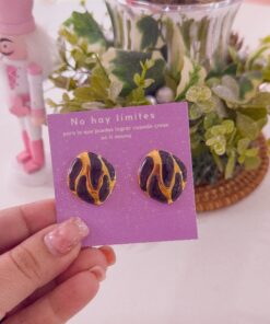 80252 - Zarcillos acero esmaltado