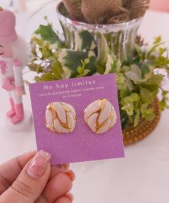 80253 - Zarcillos acero esmaltado