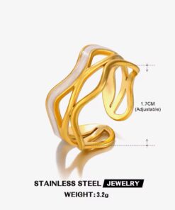 30080-1 Anillo Acero perla redondo