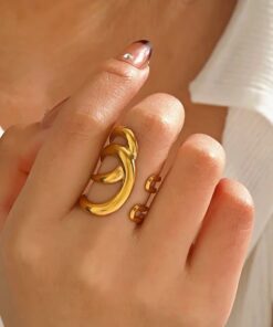 30040  - Anillos Acero bicolor