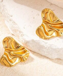 80084 - Zarcillo de corazón en acero