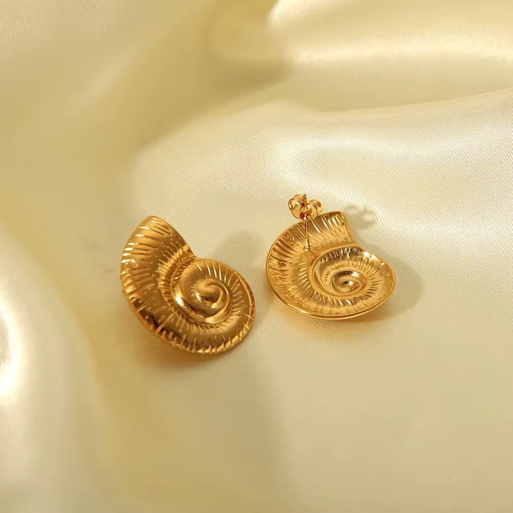 80184 - Zarcillo acero dorado