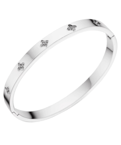 41074-1 Pulsera plateado Acero multi trebol