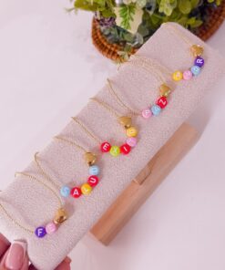 Alternative view of 21013 - Collar armado letras colores