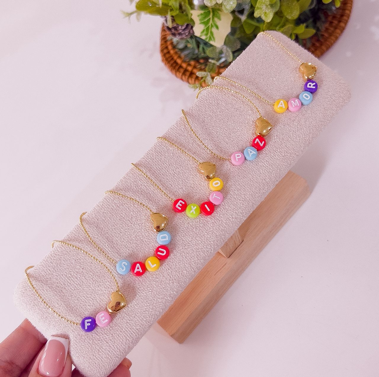 21013 - Collar armado letras colores - Imagen 2