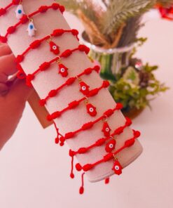 41137-1 Pulsera roja con dije
