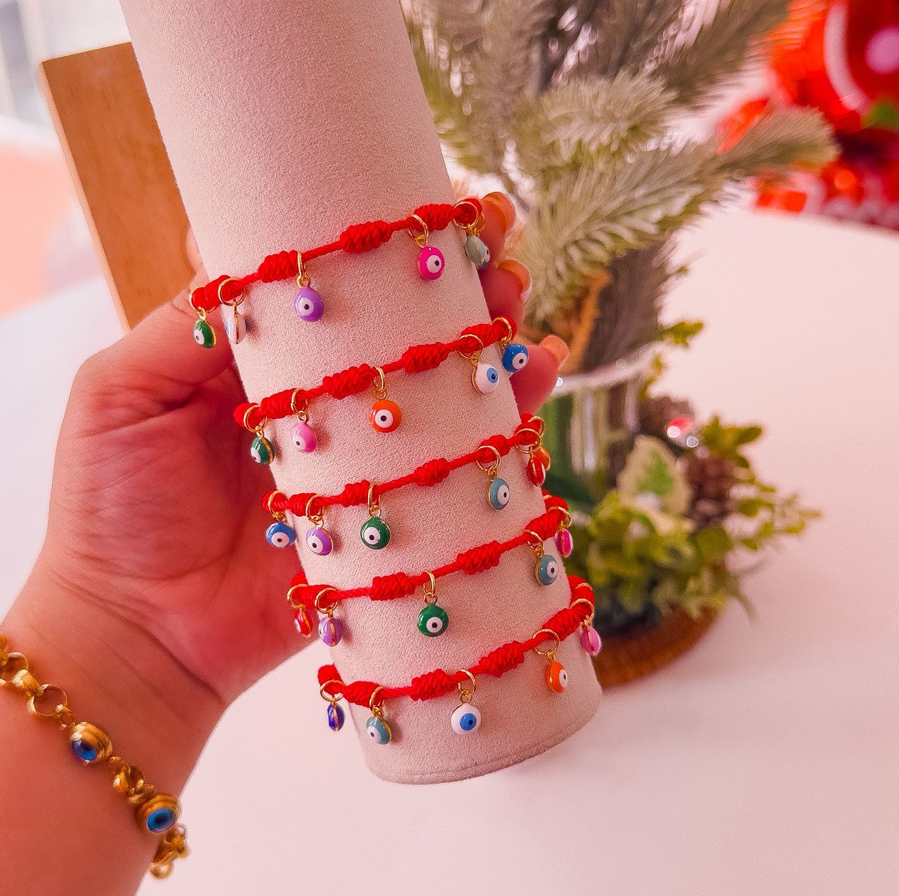 41137 - Pulsera roja con dije