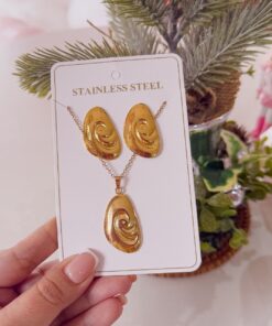 21071-5 Set Collar Armado con zarcillos enrollado