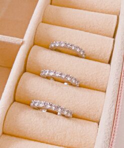 81018 - Earcuff plateado con cristales