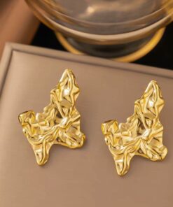 80266 - Zarcillo acero dorado