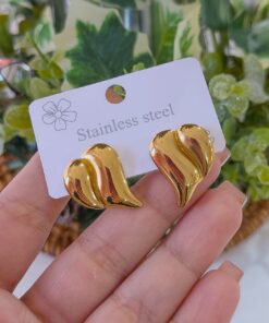 80274 - Zarcillo acero dorado