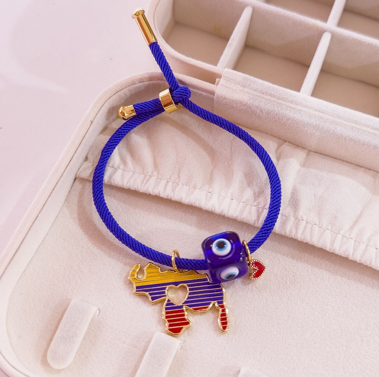 41147 - Pulsera venezuela con ojo azul