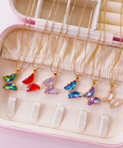 21116 - Collar armado mariposa colores