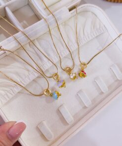 21117 - Collar armado hongo esmaltado